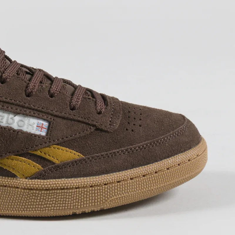 Reebok Club C Revenge Vintage Shoes Simplebrown Trophygold Gum-5