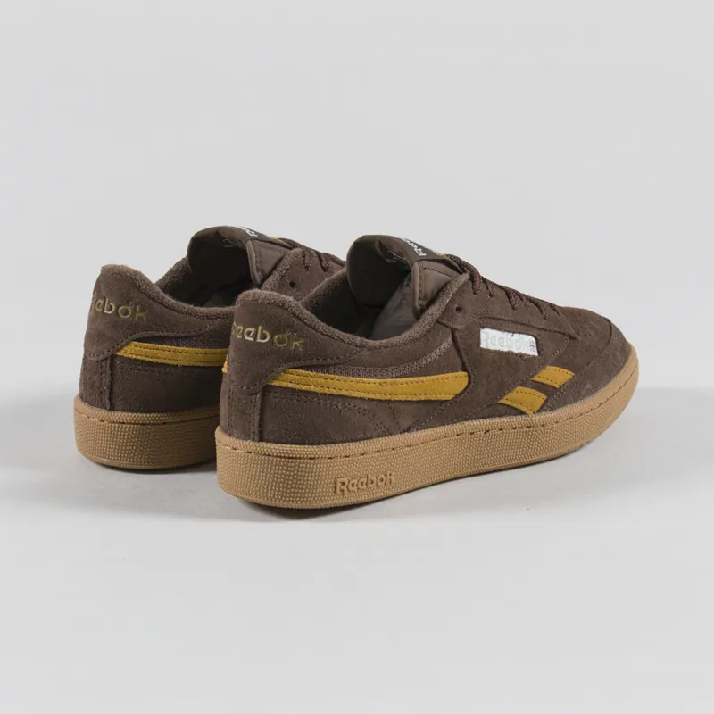 Reebok Club C Revenge Vintage Shoes Simplebrown Trophygold Gum-1