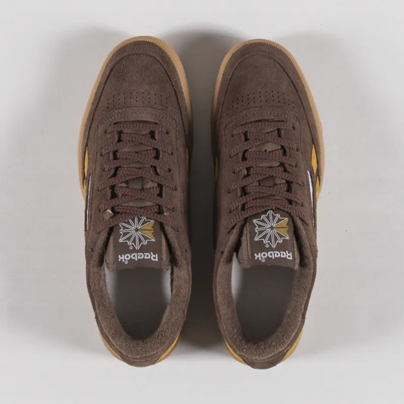 Reebok Club C Revenge Vintage Shoes Simplebrown Trophygold Gum-6