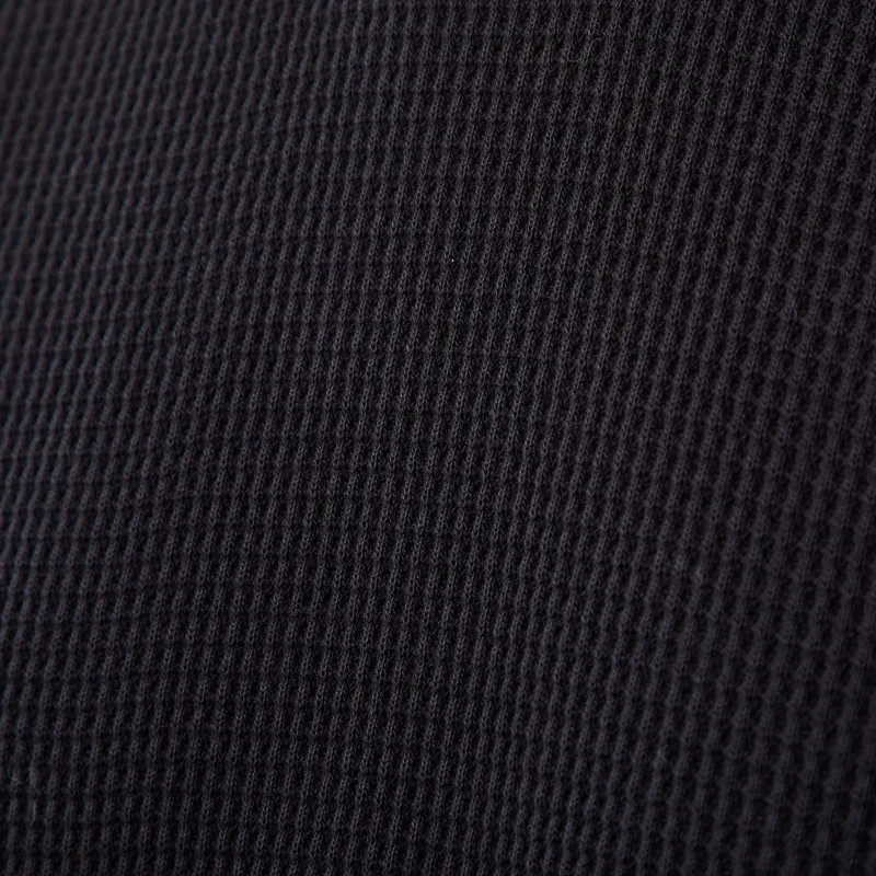 Snow Peak Heavyweight Waffle Pullover Black-6