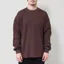 Snow Peak Heavyweight Waffle Pullover Dark Brown