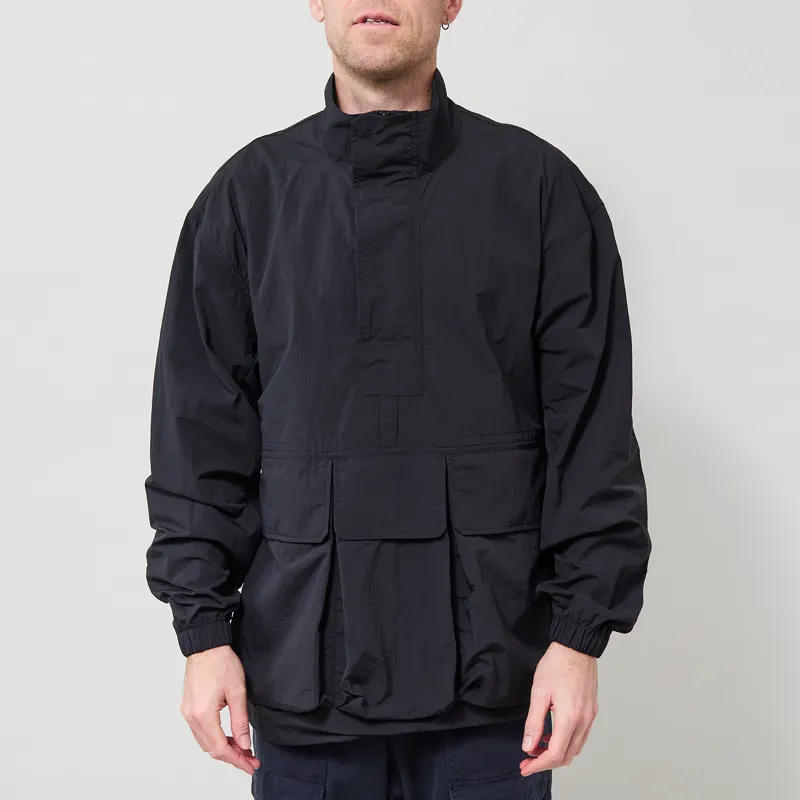 Snow Peak Nylon Double Rip Anorak Black-1