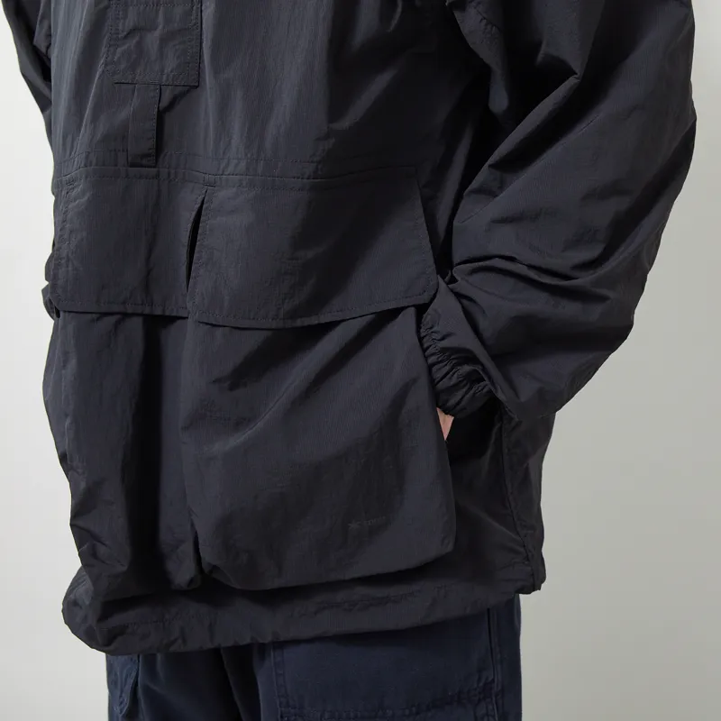 Snow Peak Nylon Double Rip Anorak Black-5
