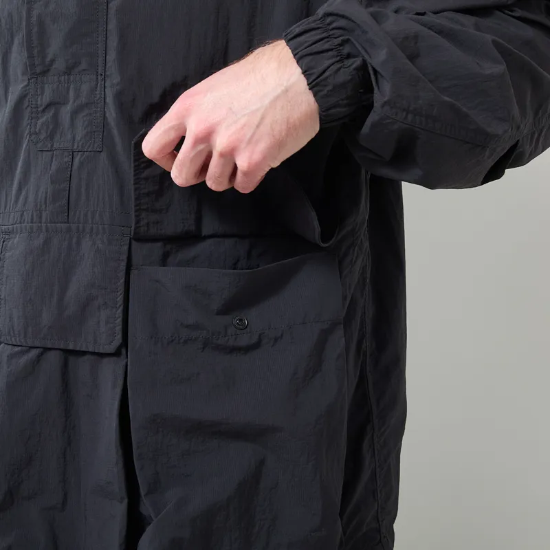 Snow Peak Nylon Double Rip Anorak Black-6