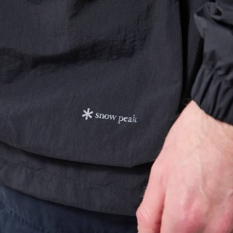 Snow Peak Nylon Double Rip Anorak Black-10