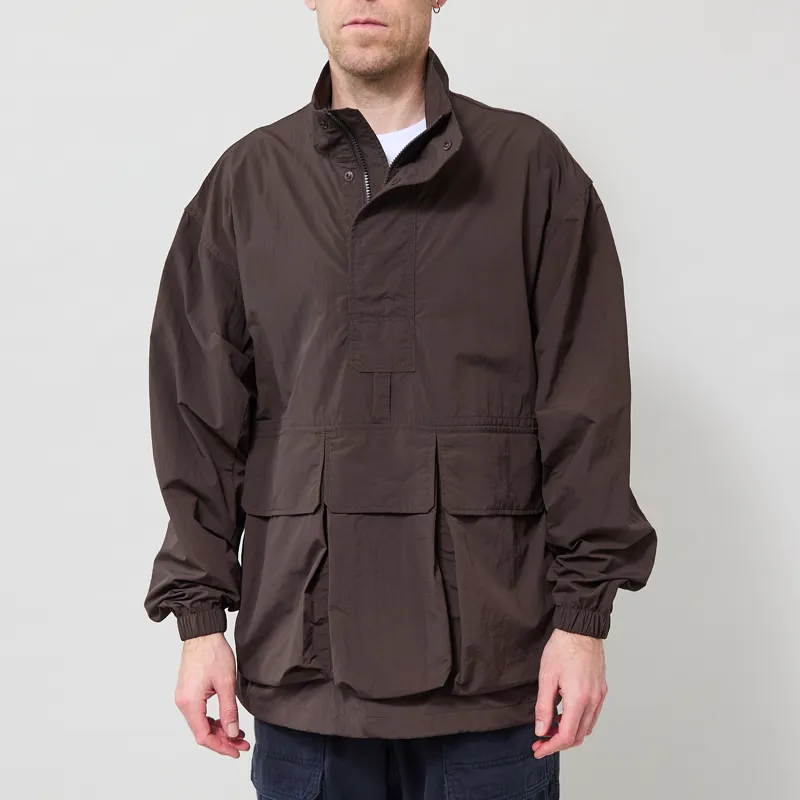 Snow Peak Nylon Double Rip Anorak Dark Brown