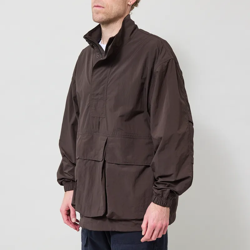 Snow Peak Nylon Double Rip Anorak Dark Brown-1