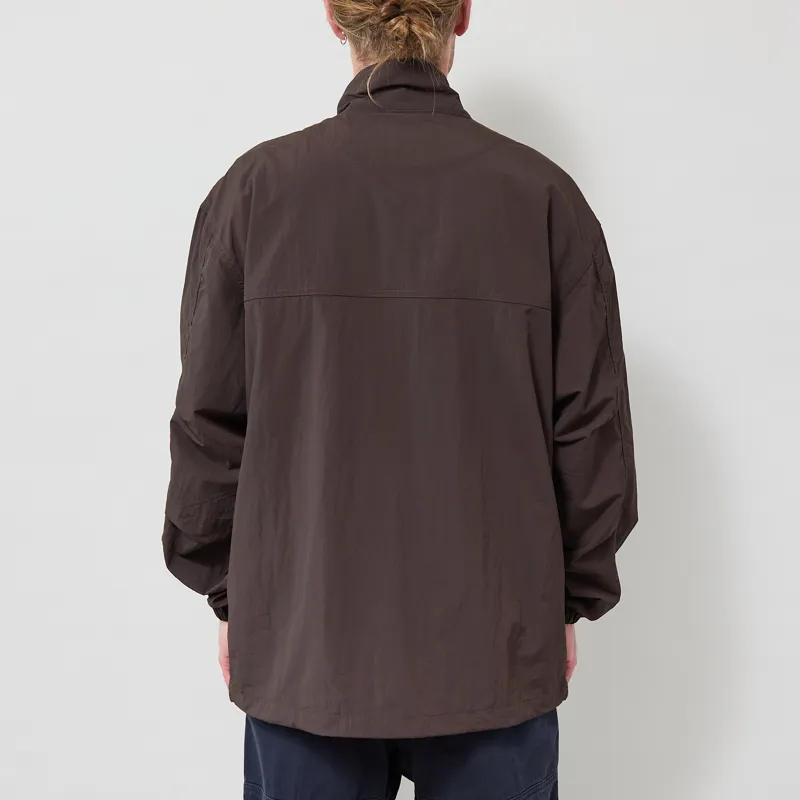 Snow Peak Nylon Double Rip Anorak Dark Brown-2