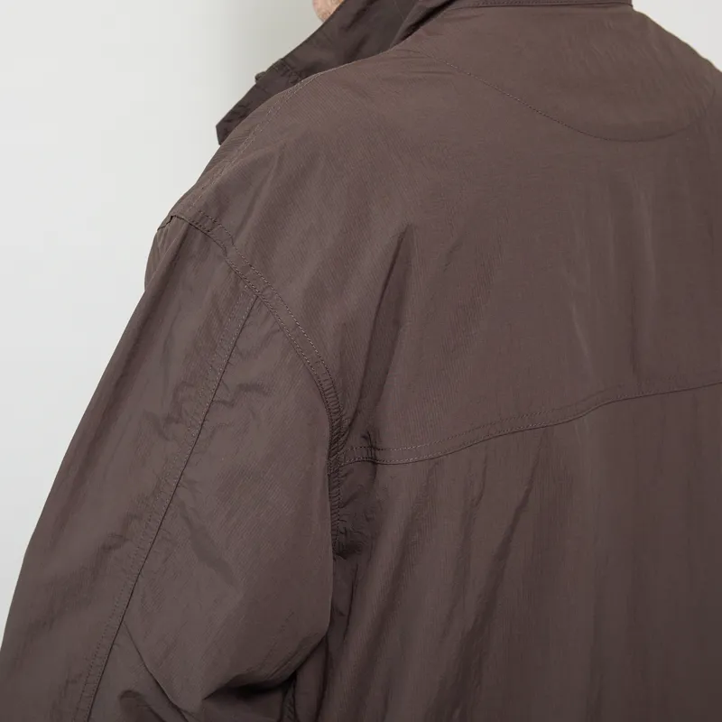 Snow Peak Nylon Double Rip Anorak Dark Brown-6