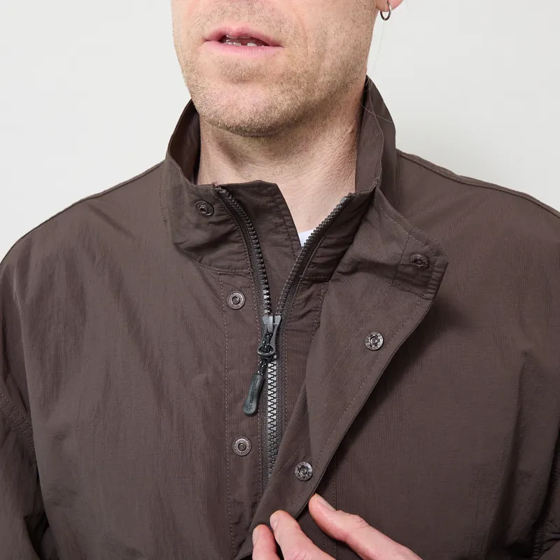 Snow Peak Nylon Double Rip Anorak Dark Brown-4