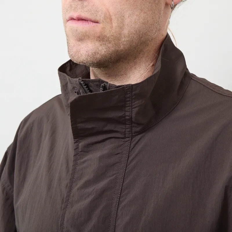 Snow Peak Nylon Double Rip Anorak Dark Brown-3