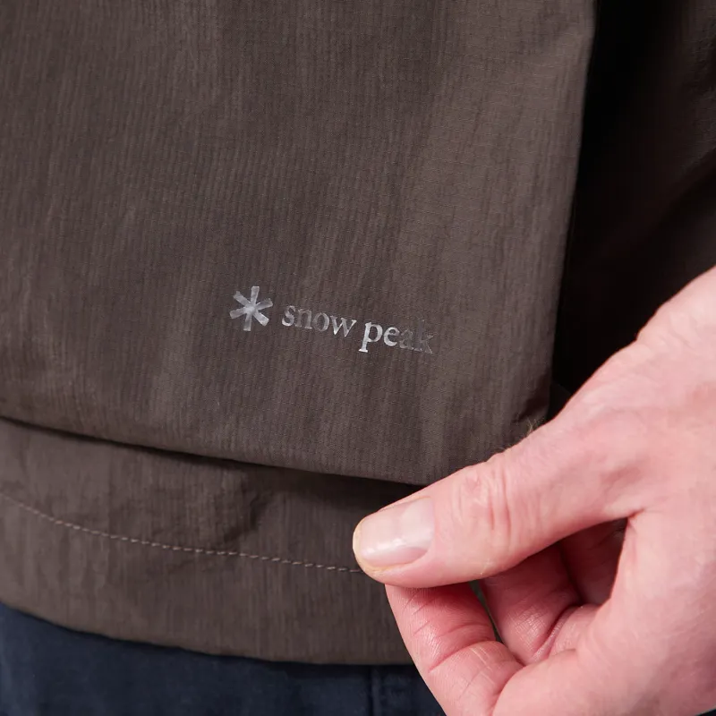 Snow Peak Nylon Double Rip Anorak Dark Brown-11