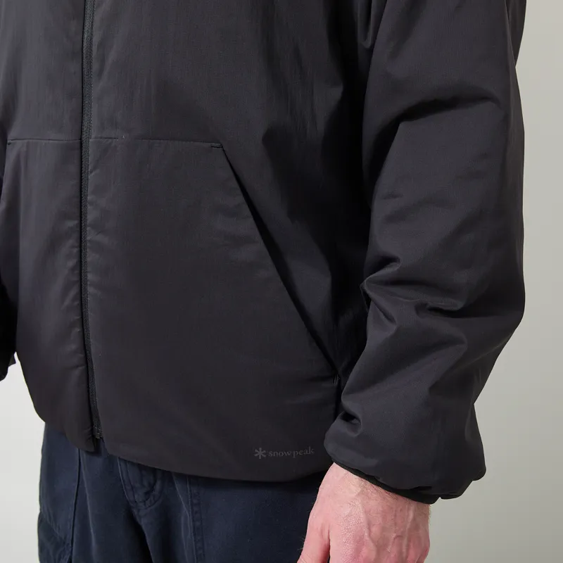 Snow Peak Flexible Insulated Zip Parka Black-6