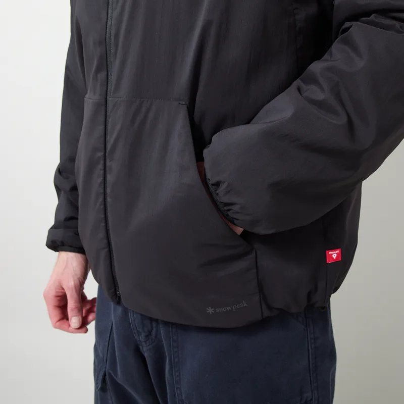 Snow Peak Flexible Insulated Zip Parka Black-8