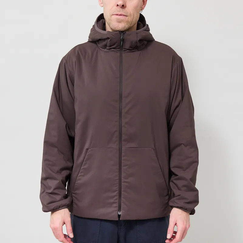 Snow Peak Flexible Insulated Zip Parka Dark Brown