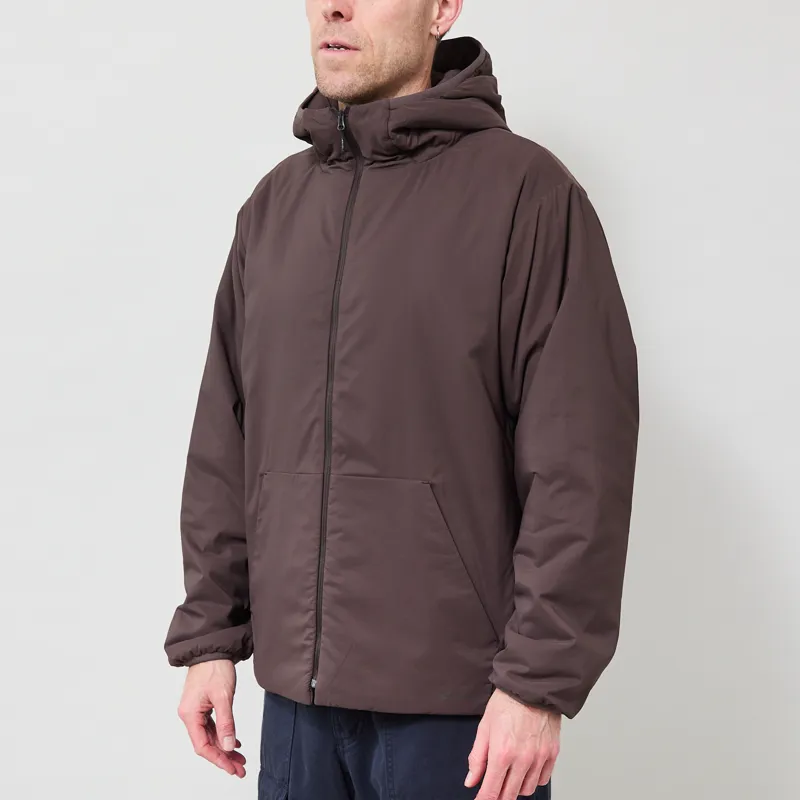 Snow Peak Flexible Insulated Zip Parka Dark Brown-1