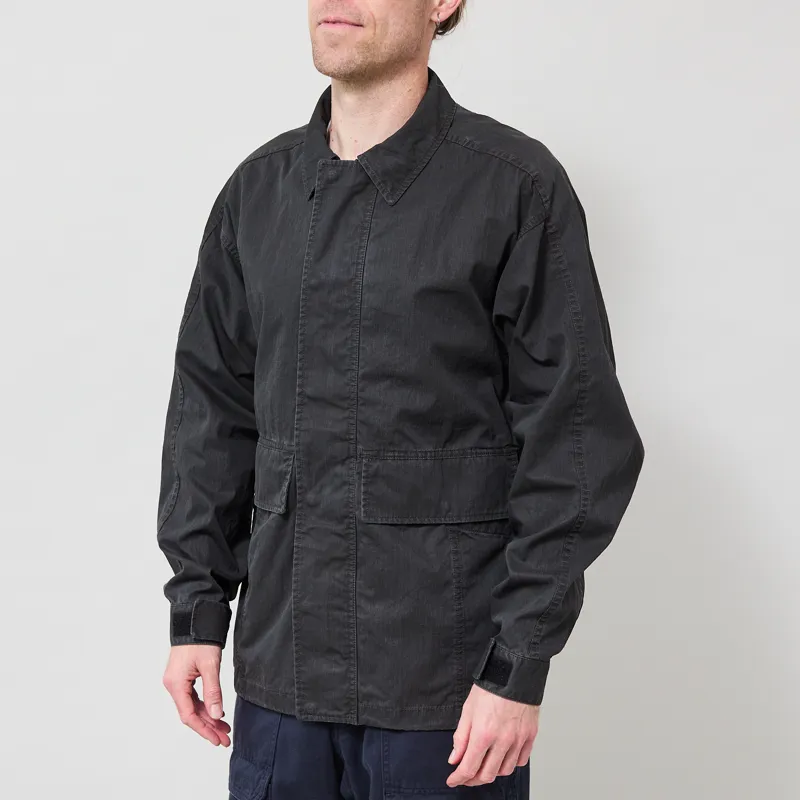 Snow Peak Pigment Washed Jacket Charcoal-1