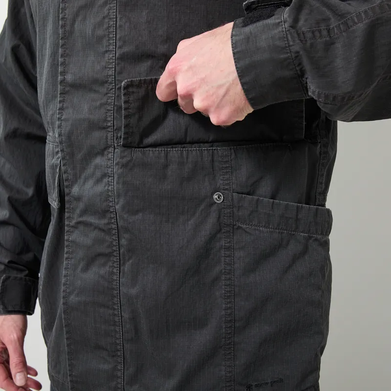 Snow Peak Pigment Washed Jacket Charcoal-8