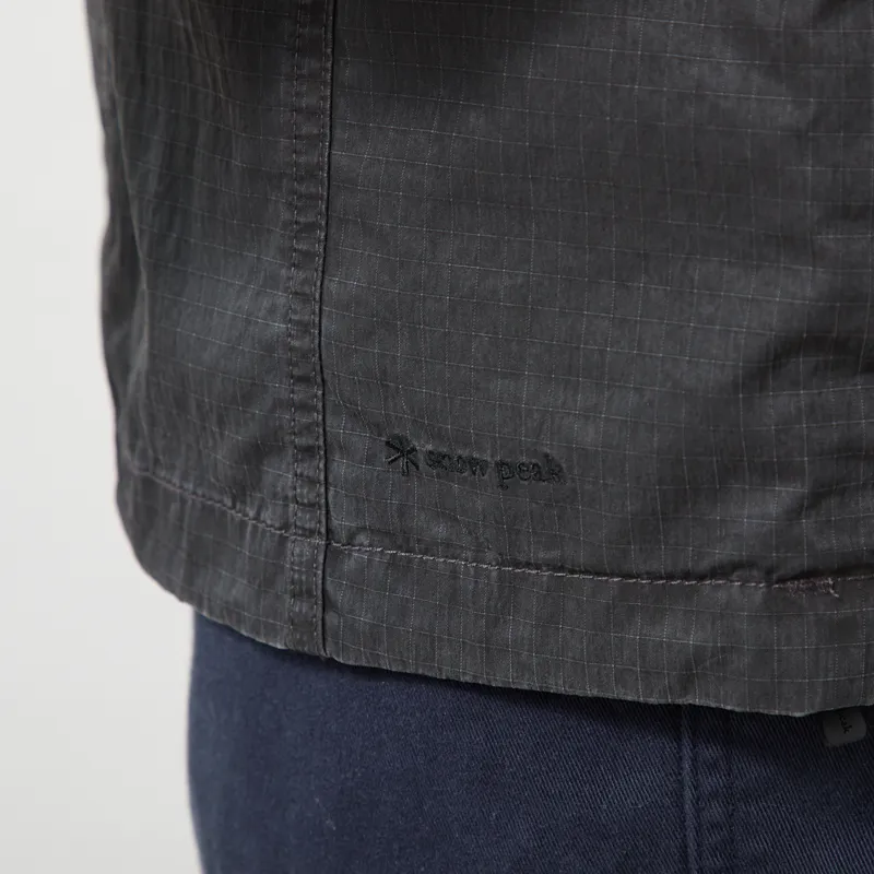 Snow Peak Pigment Washed Jacket Charcoal-9