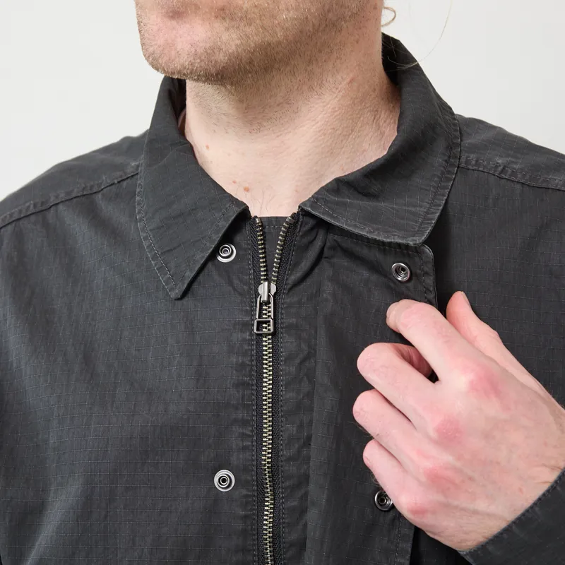 Snow Peak Pigment Washed Jacket Charcoal-11