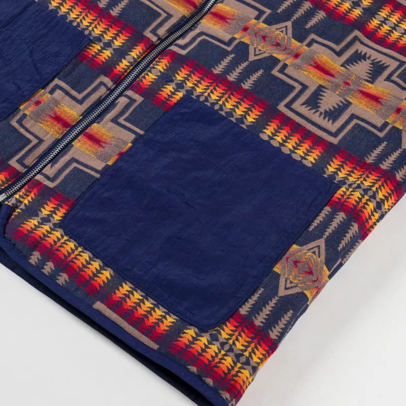 Pendleton Reversible Quilted Vest Harding Navy-8