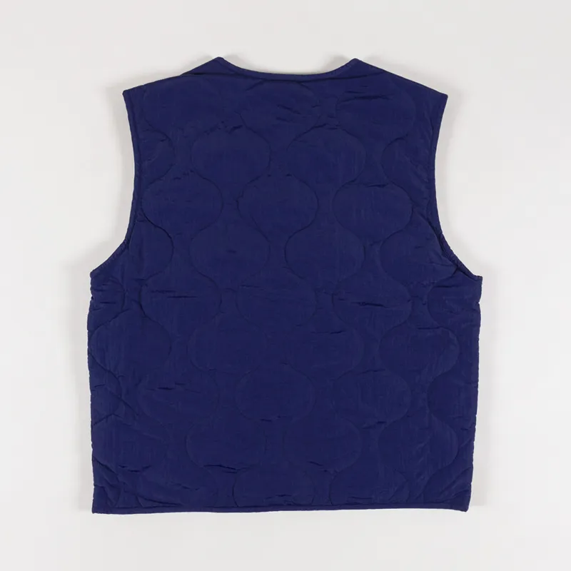 Pendleton Mens Reversible Quilted Gilet Vest Harding Pattern Navy