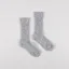 Birkenstock Womens Cotton Slub Socks Gray White