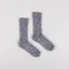 Birkenstock Womens Cotton Slub Socks Blue White