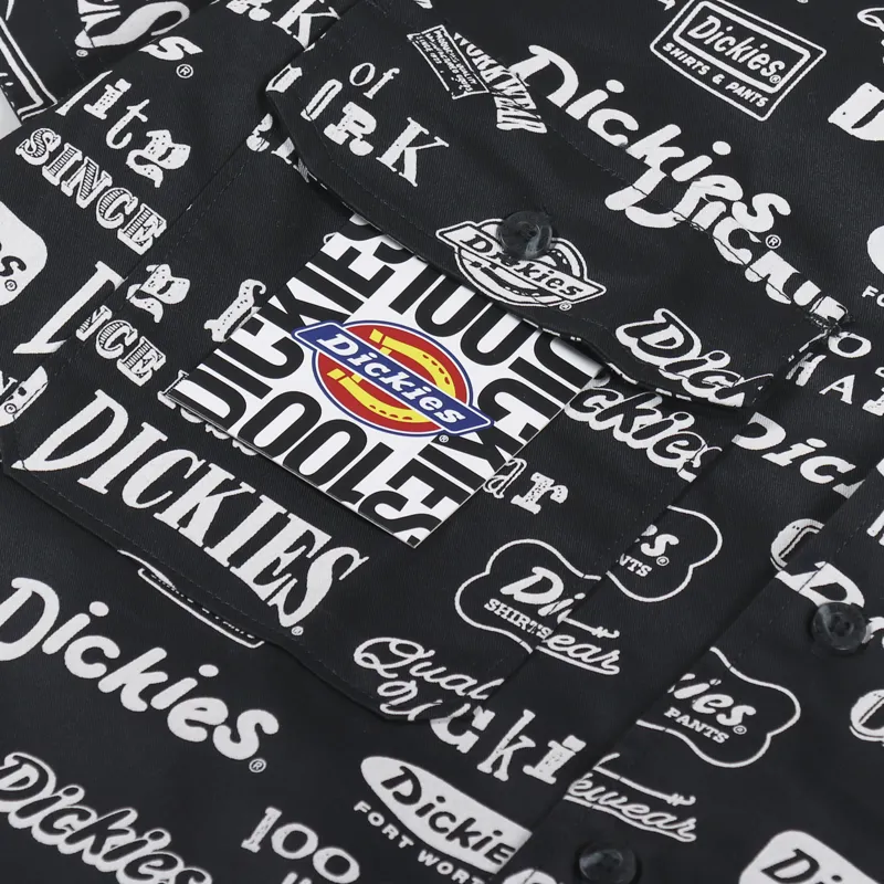 Dickies 100 AOP Shirt Black-2