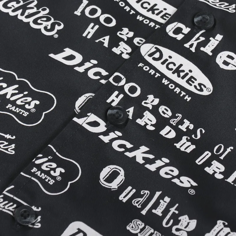 Dickies 100 AOP Shirt Black-3