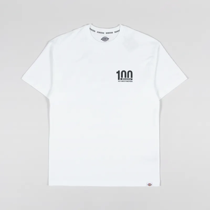 Dickies 100 Logo T Shirt White-1