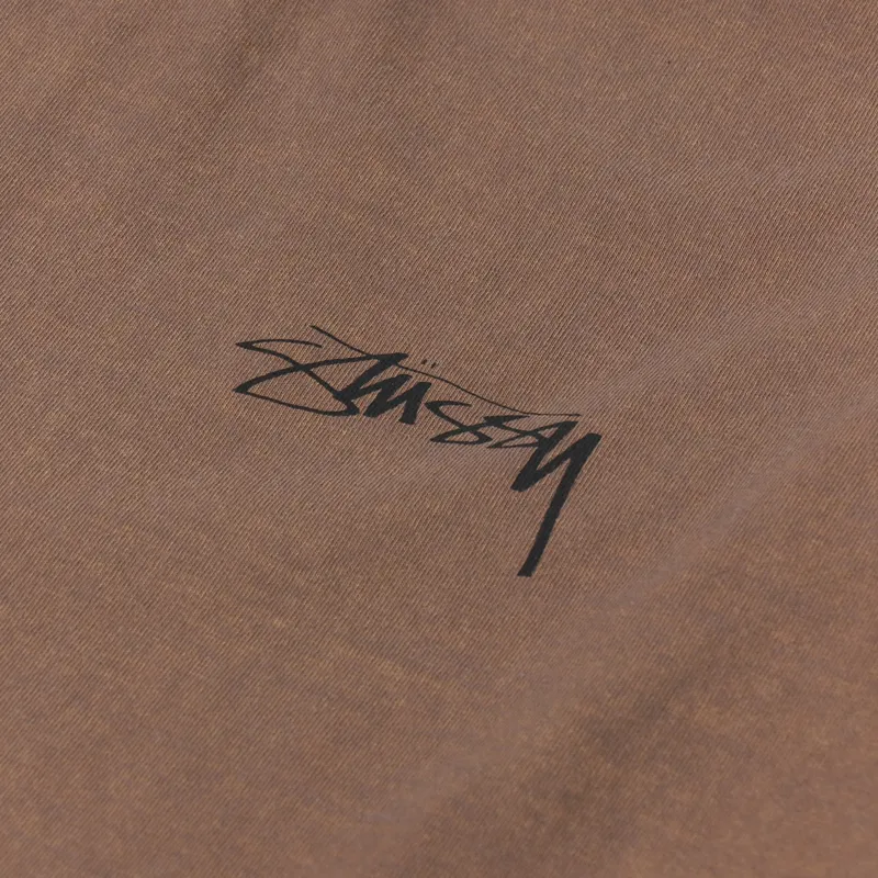 Stussy 100 Pigment Dyed T Shirt Almond-4