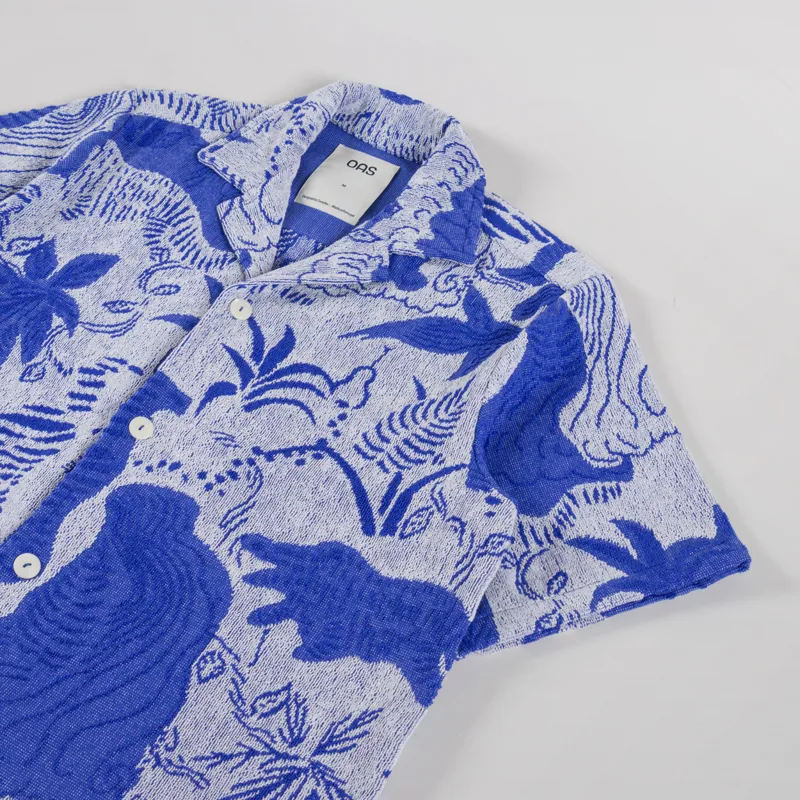 Oas Mystea Cuba Terry Shirt Blue-2