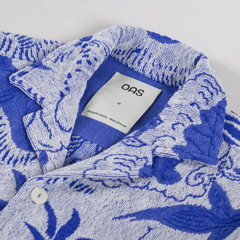Oas Mystea Cuba Terry Shirt Blue-4
