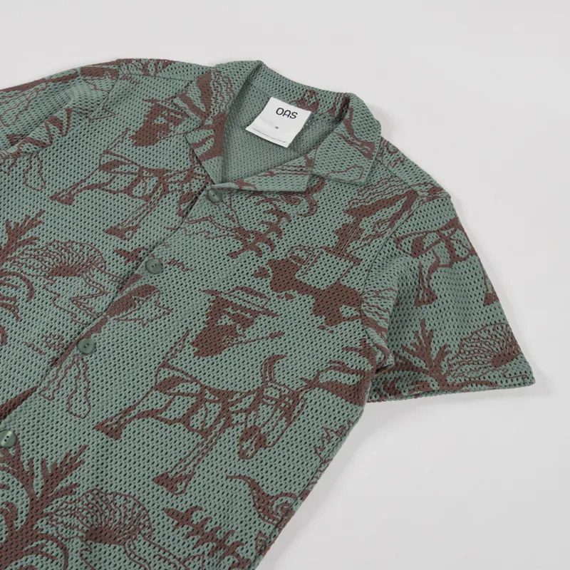 Oas Poplan Cuba Shirt Green-2