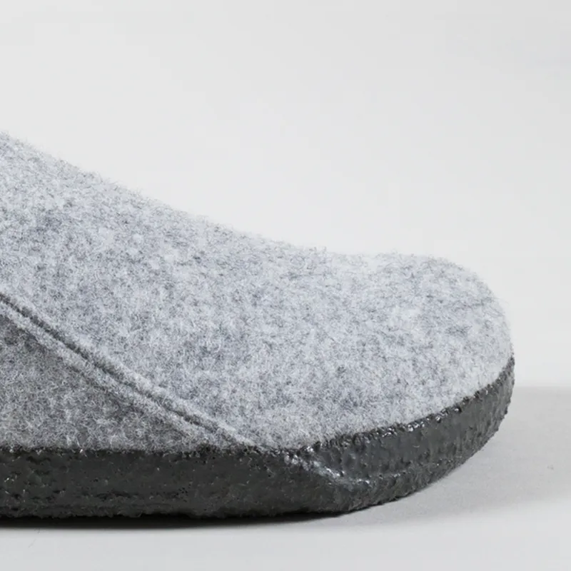 Birkenstock Womens Zermatt Wool Felt Narrow Fit Mules Light Gray-5