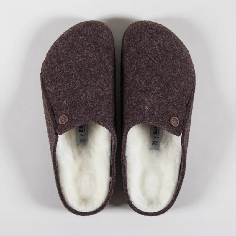 Birkenstock Womens Zermatt Shearling Narrow Fit Mules Mocha-6