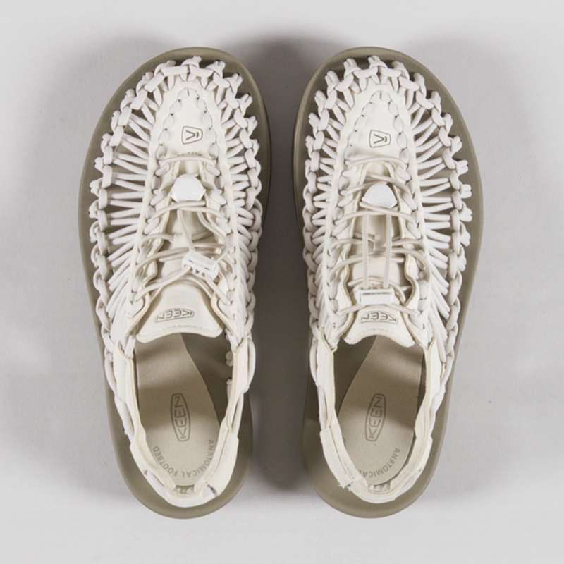 Keen Womens UNEEK Sandals White Cap Cornstalk-6