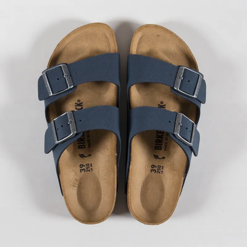 Birkenstock Womens Arizona Birko-Flor Narrow Fit Sandals Basalt-6