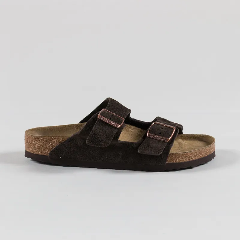 Birkenstock Arizona BS Regular Fit Sandals Suede Mocha-2