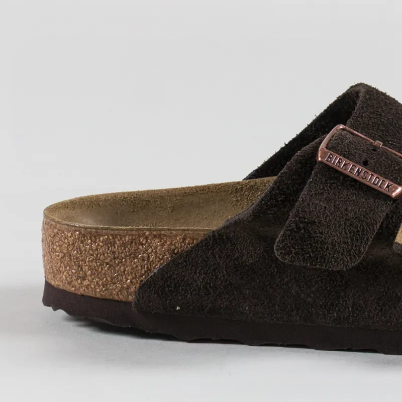 Birkenstock Arizona BS Regular Fit Sandals Suede Mocha-4