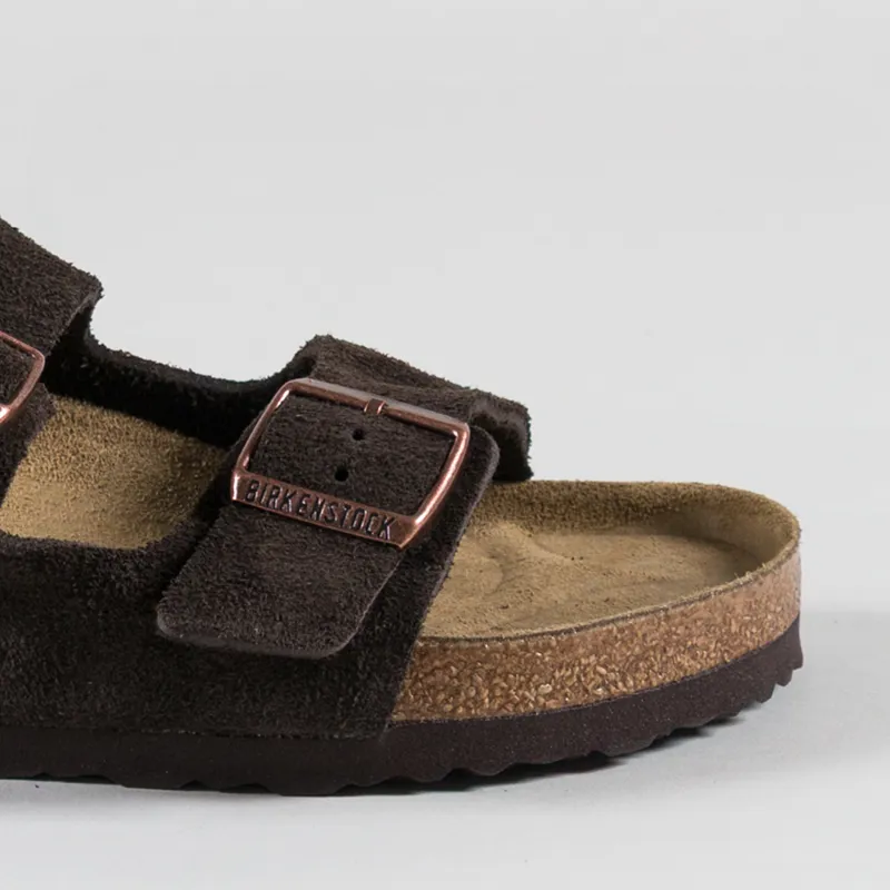 Birkenstock Arizona BS Regular Fit Sandals Suede Mocha-5