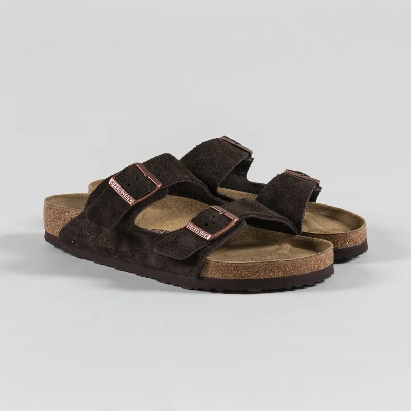 Birkenstock Arizona BS Regular Fit Sandals Suede Mocha
