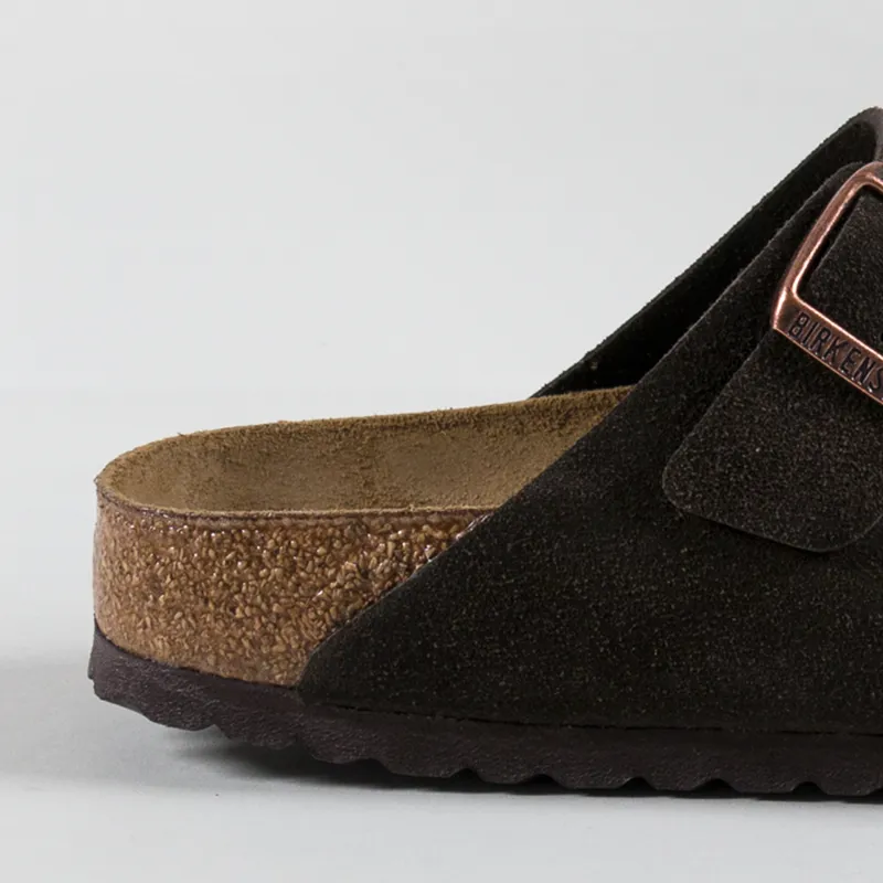 Birkenstock Womens Arizona Suede Leather Narrow Fit Sandals Mocca-4