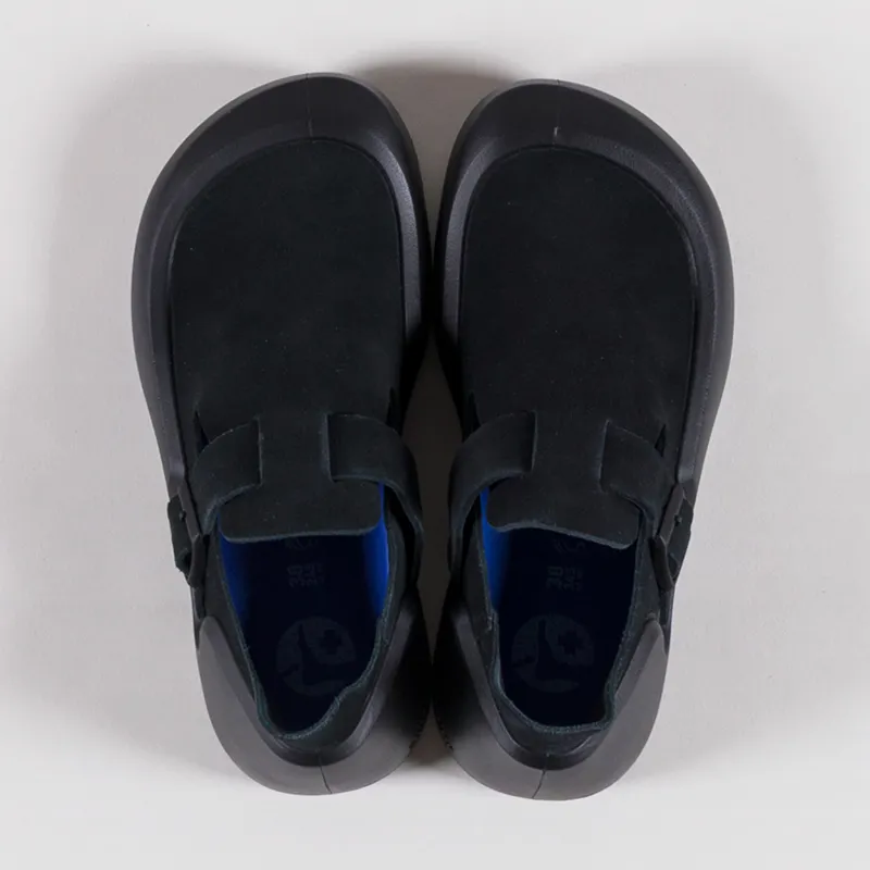 Birkenstock Womens Reykjavik Regular Fit Shoes Nubuck Leather Black-6