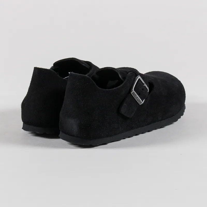 Birkenstock Womens London Suede Narrow Fit Sandals Black-1