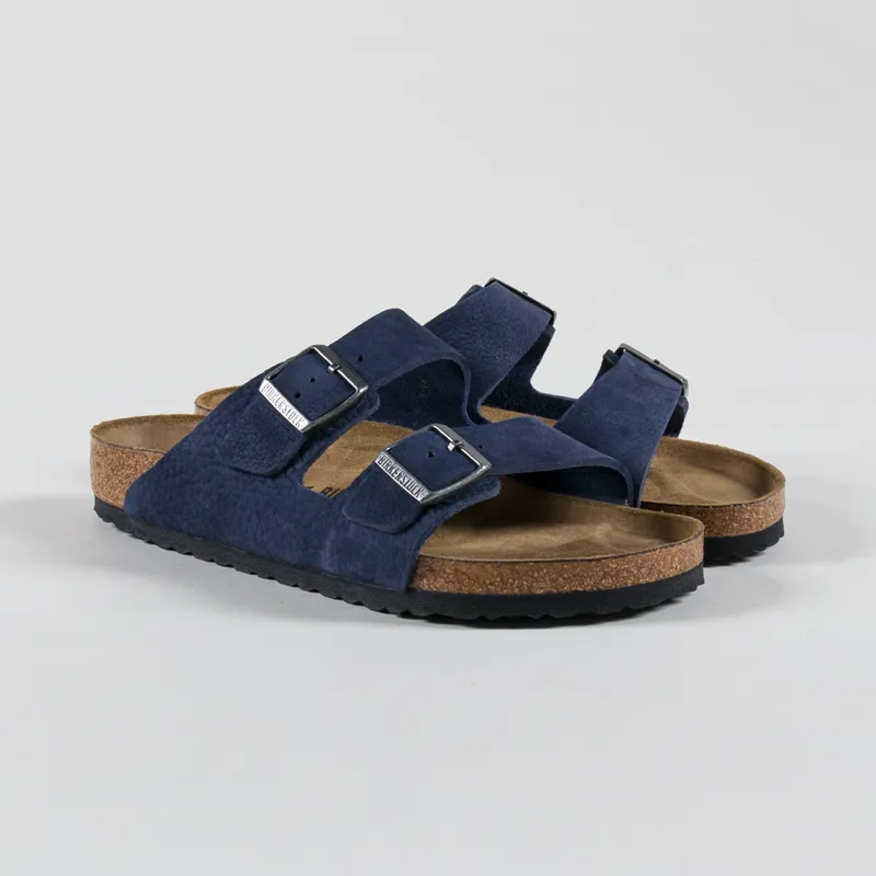 Birkenstock Arizona BS Regular Fit Sandals Nubuck Leather Midnigh