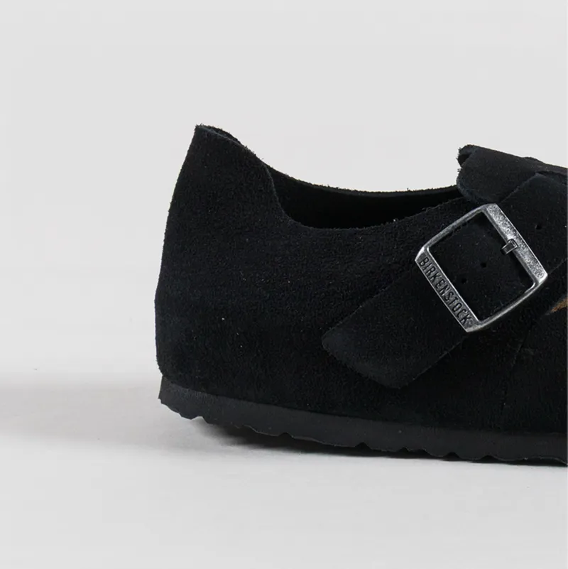 Birkenstock London Suede Sandals Black-4
