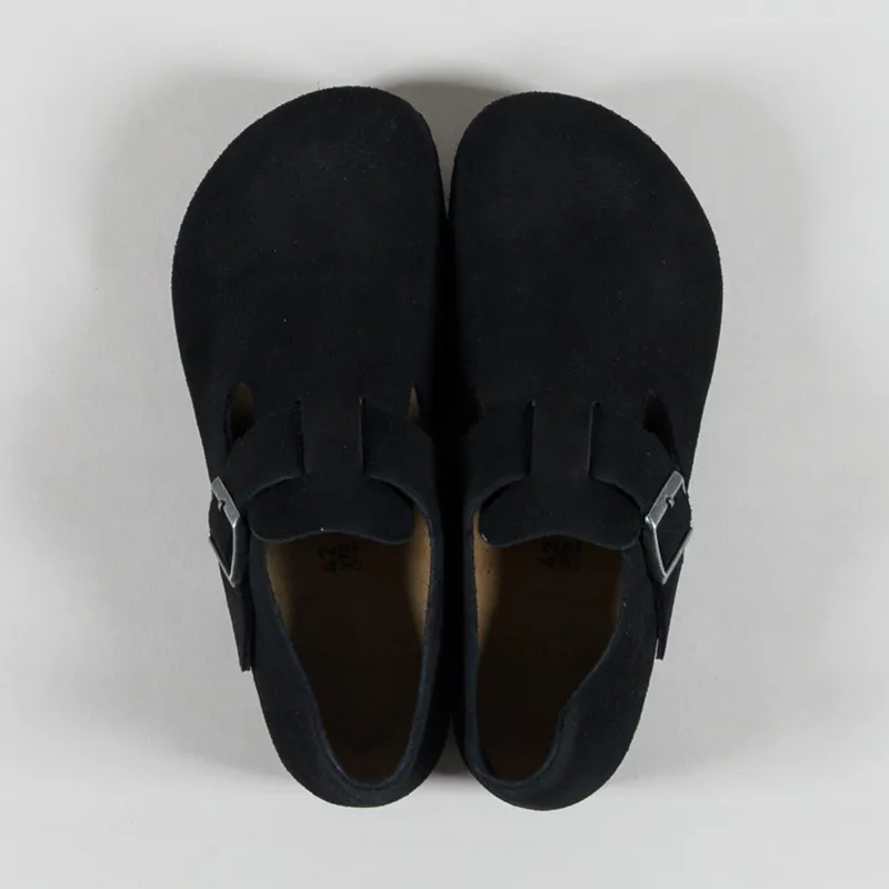 Birkenstock London Suede Sandals Black-6