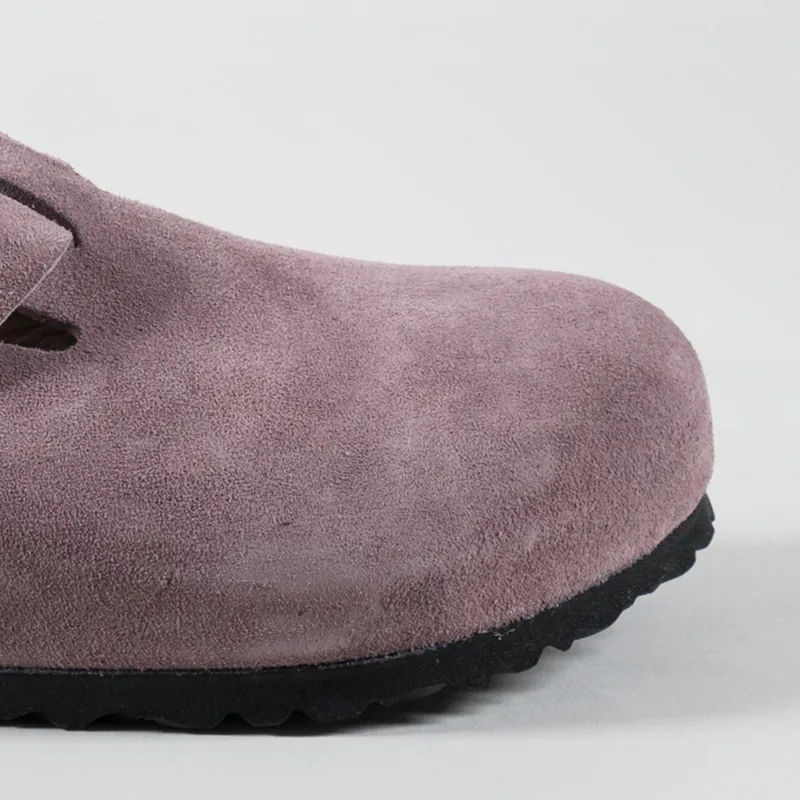 Birkenstock Boston BS Regular Fit Sandals Suede Faded Purple-5